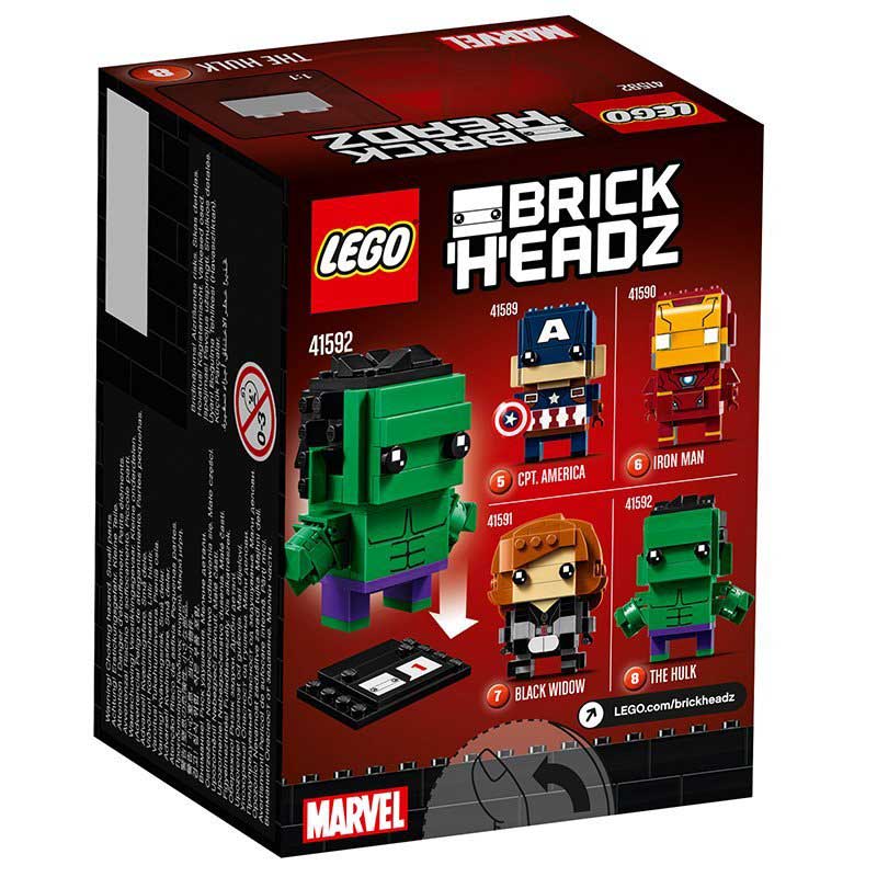 LEGO® kocke BrickHeadz - Kockoglavci - The Hulk 41592 - dodatni pogled