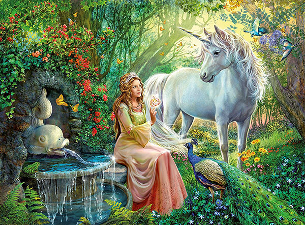 Ravensburger puzzle puzle - XXL - Jednorozi - Princess And Unicorn 100 delova RA10559 - dodatni pogled