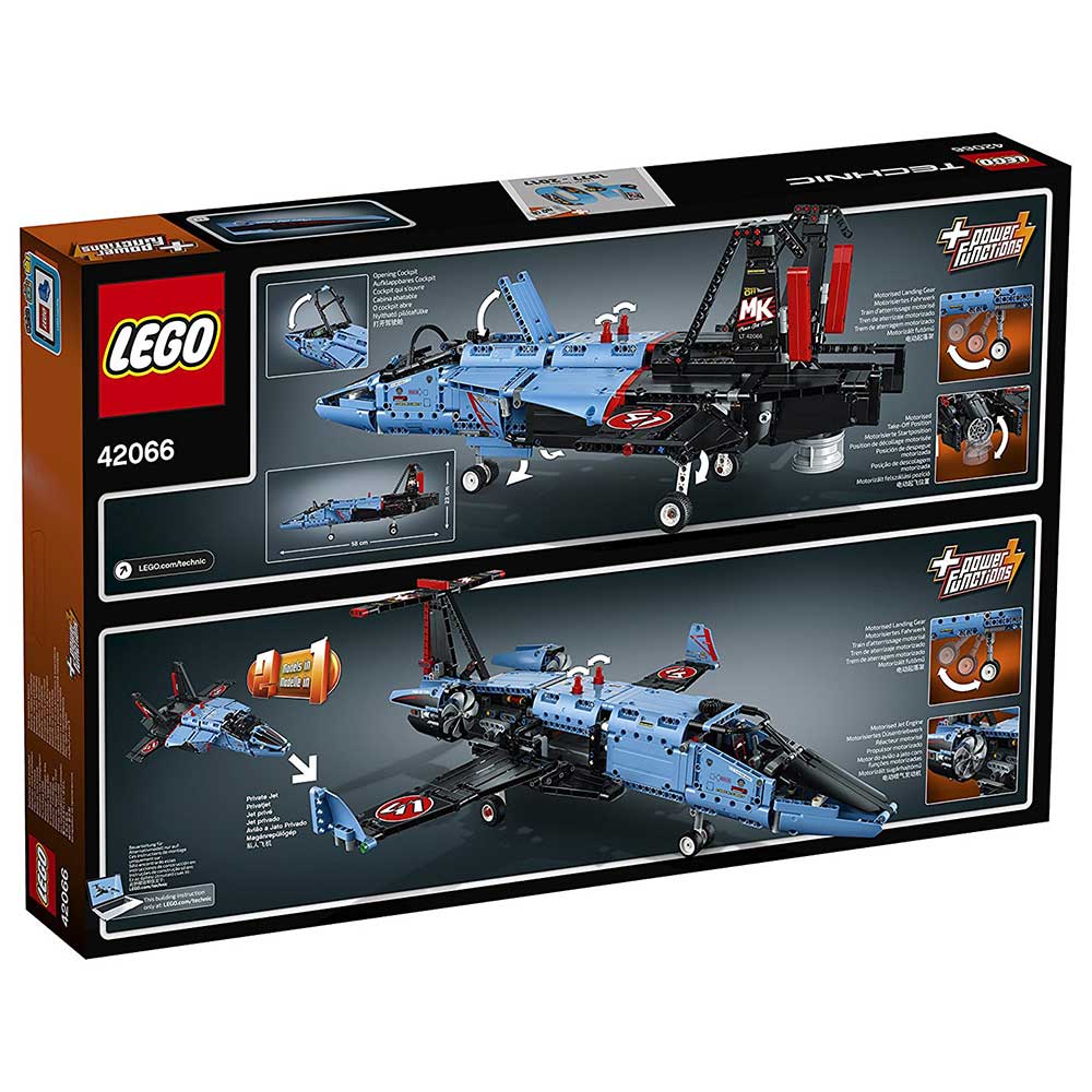 LEGO® Technic - Model 2 u 1 - Air Race Jet - Private Jet - Trkački mlaznjak - Privatni mlaznjak 1151 delova 42066 - dodatni pogled