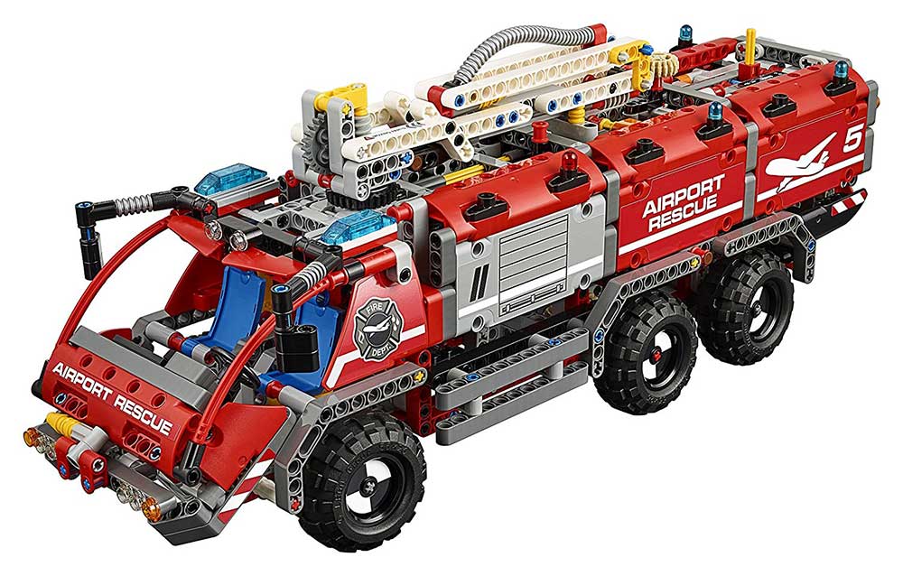 LEGO® Technic - Model 2 u 1 - Airport Rescue Vehicle - Fire Rescue Vehicle - Aerodromsko spasilačko vozilo - Vatrogasno vozilo  1098 delova 42068 - dodatni pogled