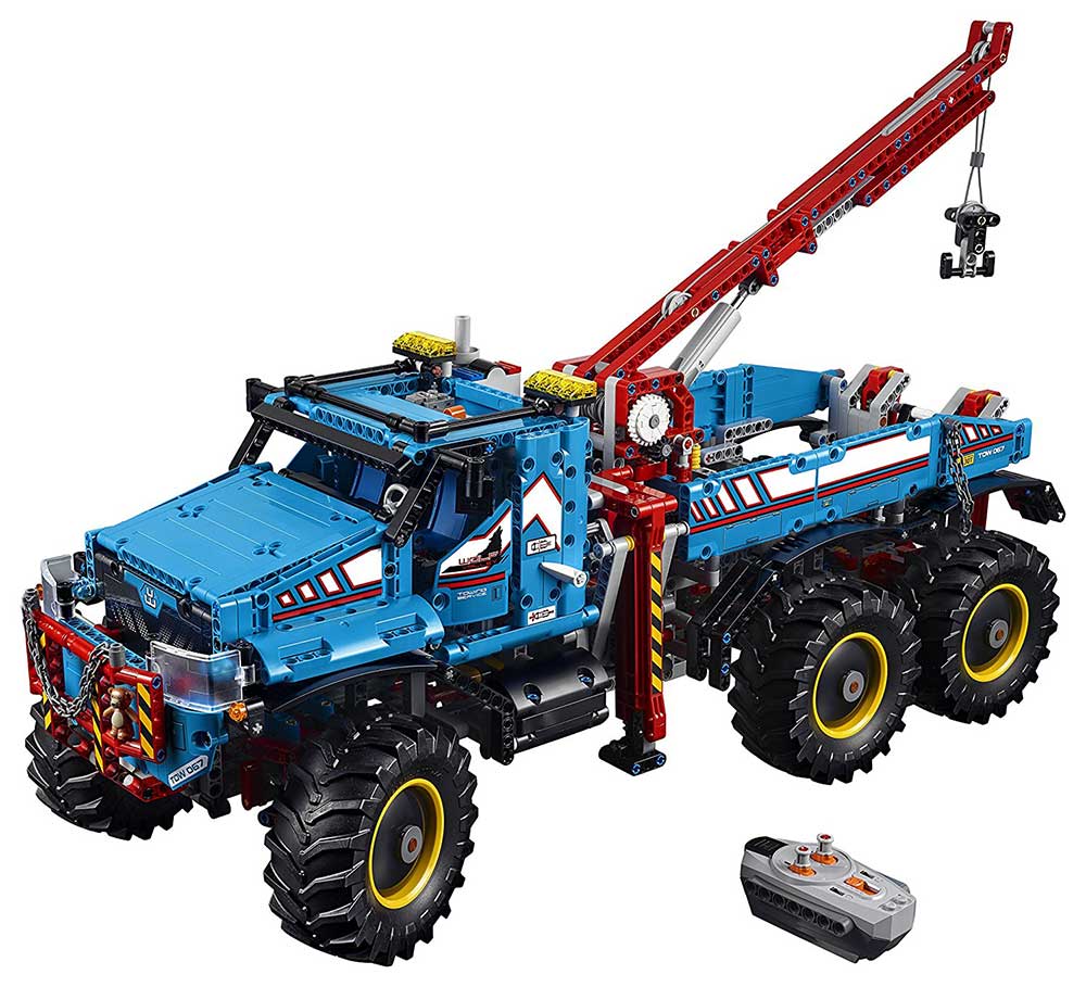 LEGO® Technic - Model 2 in 1 - 6x6 All Terrain Tow Truck - Research Explorer Vehicle - Svestrani šlep kamion - Terensko istraživačko vozilo 1862 delova 42070 - dodatni pogled