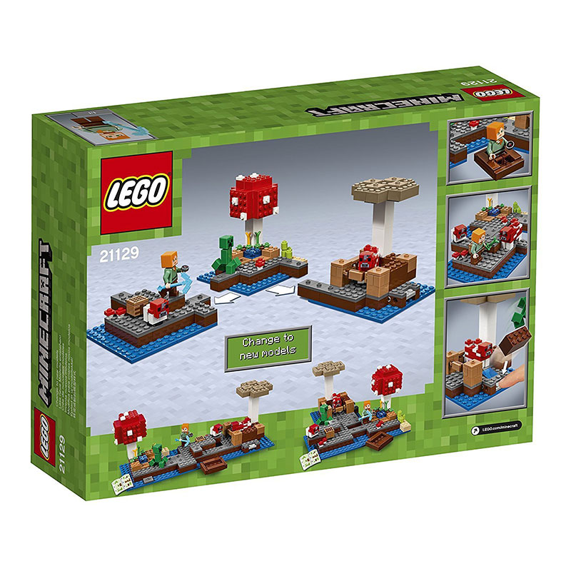 LEGO® Minecraft kocke  The Mushroom Island - Ostrvo pečuraka 247 delova 21129 - dodatni pogled