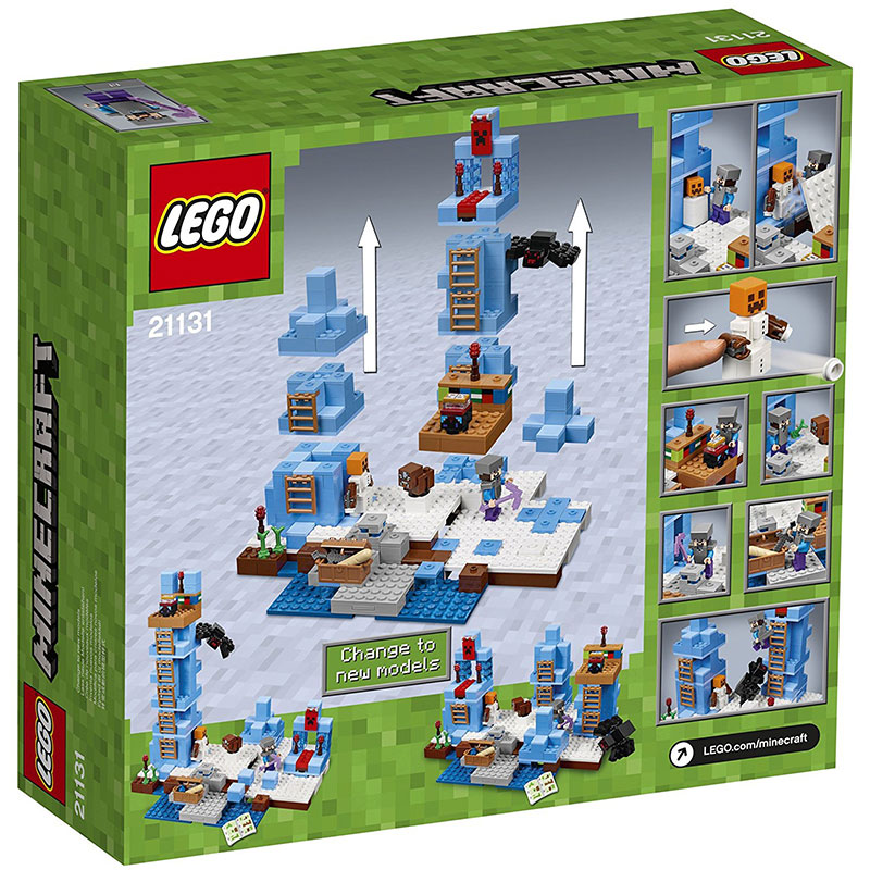 LEGO® Minecraft kocke  The Ice Spikes - Ledeni vrhovi  454 dela  21131 - dodatni pogled