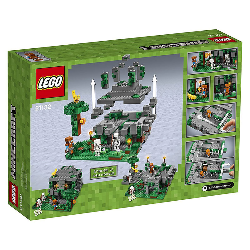 LEGO® Minecraft kocke  The Jungle Temple - Hram u džungli  598 delova  21132 - dodatni pogled