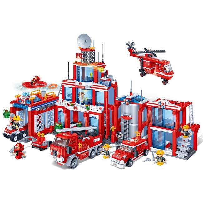 BanBao Kocke Vatrogasna stanica 8355 - dodatni pogled