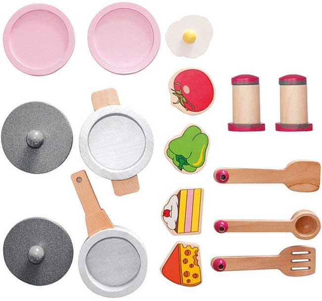 WoodyLand Drvena Kuhinjica Sa Dodacima 91838 - dodatni pogled