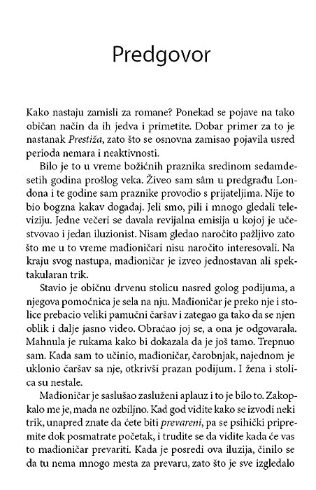 Prestiž, Kristofer Prist - dodatni pogled