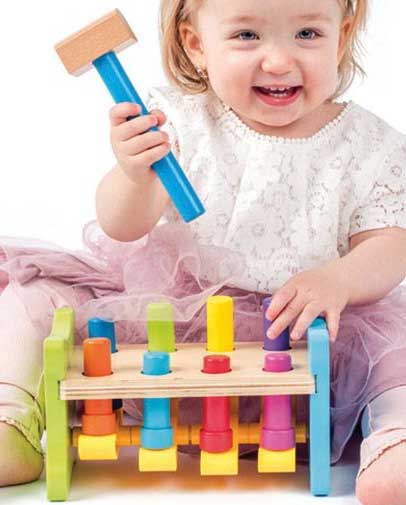 Woodyland Igračka sa čekićem Gore-Dole 91841 - dodatni pogled