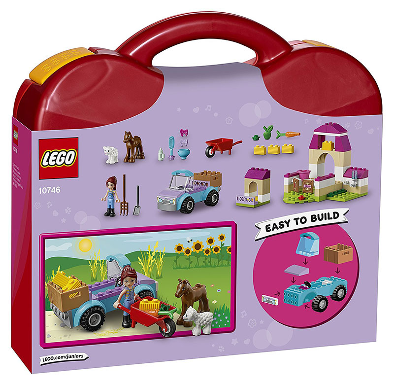 LEGO® Juniors kocke LEGO® FRIENDS - Mias Farm Suitcase – Koferče: Miina farma 100 delova 10746 - dodatni pogled