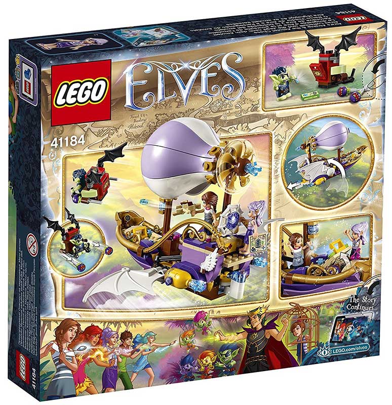LEGO® Elves kocke  Airas Airship and the Amulet Chase - Ajrin dirižabl i potraga za amajlijom  343 dela 41184 - dodatni pogled