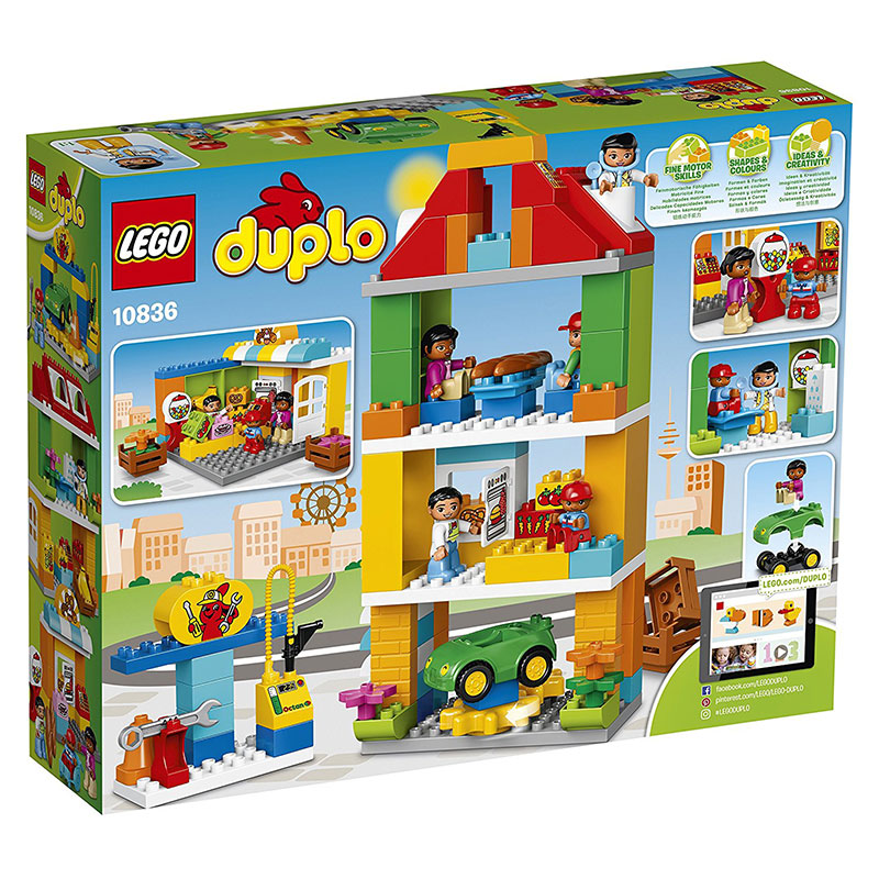 LEGO® DUPLO® kocke My Town - Town Square – Komšiluk 98 delova 10836 - dodatni pogled