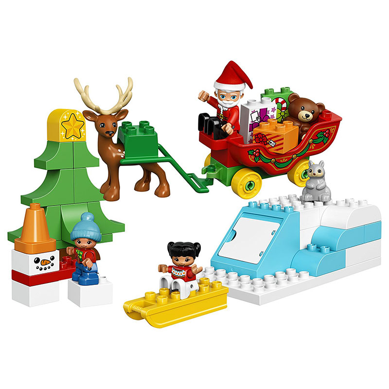 LEGO® DUPLO® kocke Santas Winter Holiday – Deda Mrazovi zimski praznici 45 delova 10837 - dodatni pogled