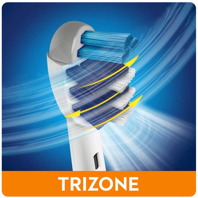 Oral-B TriZone rezervne glave za električnu četkicu za zube 2 kom. 500254 - dodatni pogled