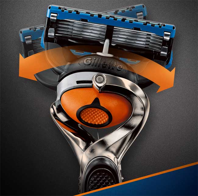 Brijač Set Gillette Flexball brijač sa 4 rezervna žileta 0501359 - dodatni pogled