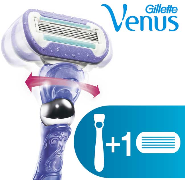 Gillette Venus Swirl brijač za žene 0501402 - dodatni pogled
