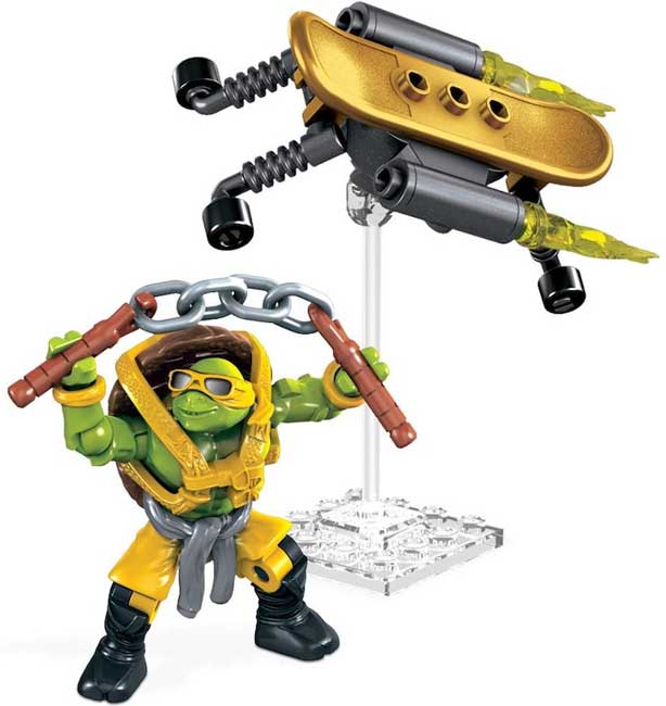 Mega Bloks Kocke TMNT Mikey Turbo Board 36677 - dodatni pogled