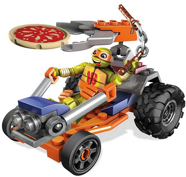 Mega Bloks Kocke TMNT Mikey Pizza Racer 36681 - dodatni pogled