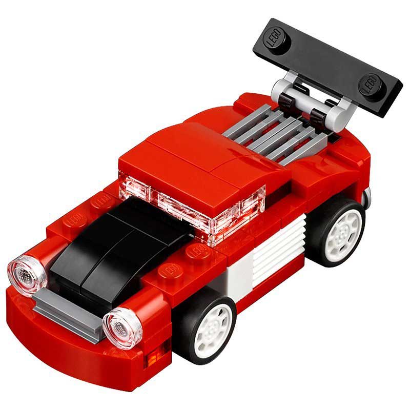 LEGO® Creator kocke 3 in 1 - Red racer - Crveni trkač 72 dela  31055 - dodatni pogled