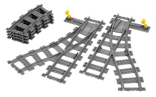 LEGO® City kocke Switching Tracks – Šine skretnice 8 delova 7895 - dodatni pogled