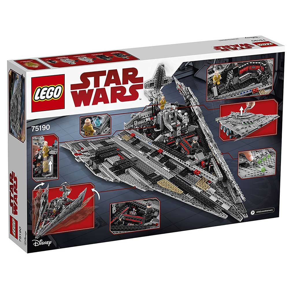 LEGO® STAR WARS™ kocke First Order Star Destroyer - Zvezdani uništitelj Prvog reda 1416 delova 75190 - dodatni pogled
