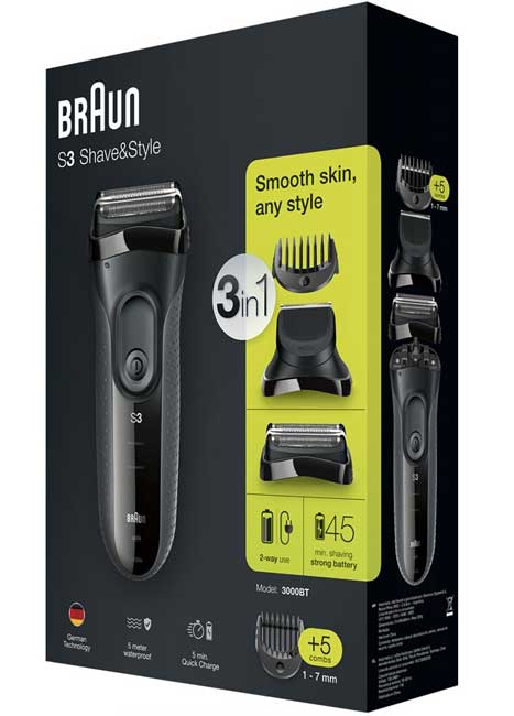 Braun 3000BT brijač sa punjivom baterijom 504713 - dodatni pogled