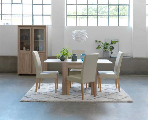 Trpezarijska garnitura Nela Sto i 4 stolice krem - dodatni pogled