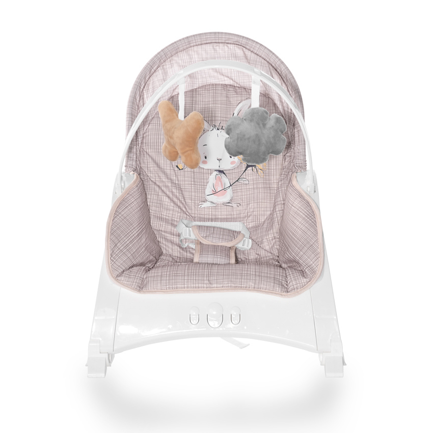 Lorelli Ležaljka i ljuljaška za bebe Enjoy beige daisy 10110112125 - dodatni pogled