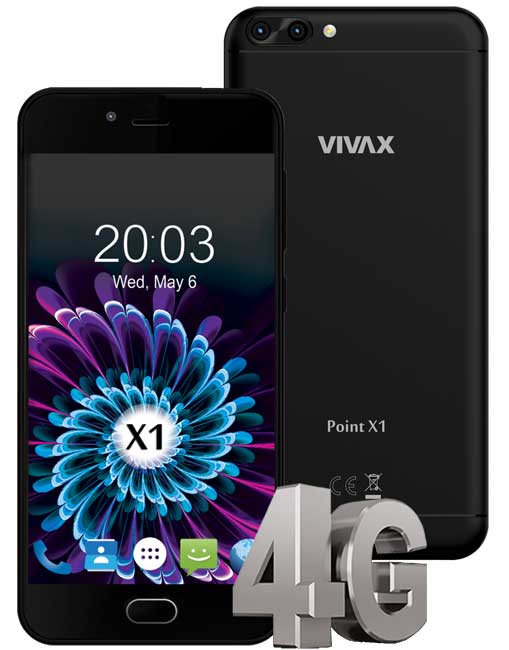 Mobilni telefon Vivax Smart Point X1 black - dodatni pogled