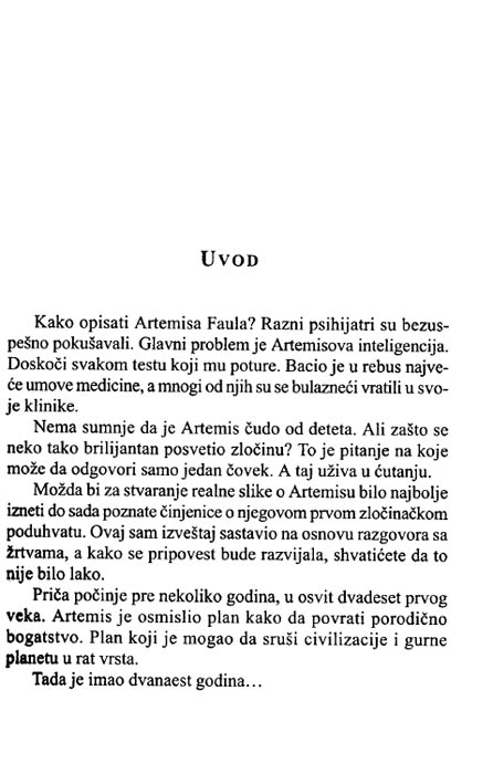 Artemis Faul, Oin Kolfer - dodatni pogled