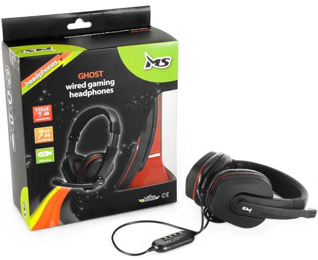 Gaming slušalice sa mikrofonom MS Ghost - dodatni pogled