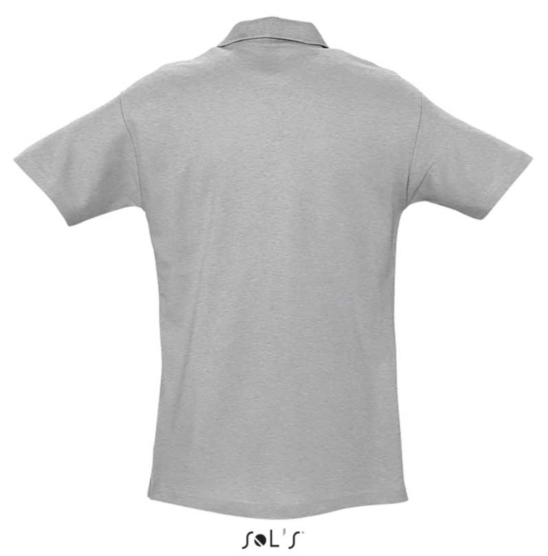 Sols Polo majica za muškarce Spring II Grey Melange veličina S 11362 - dodatni pogled