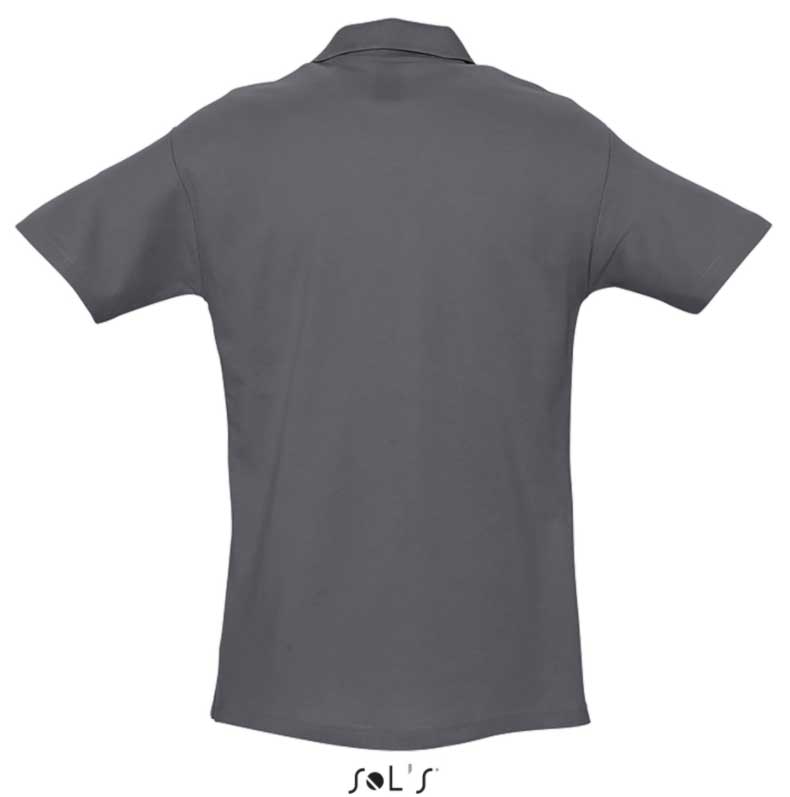 Sols Polo majica za muškarce Spring II Mouse Grey veličina M 11362 - dodatni pogled