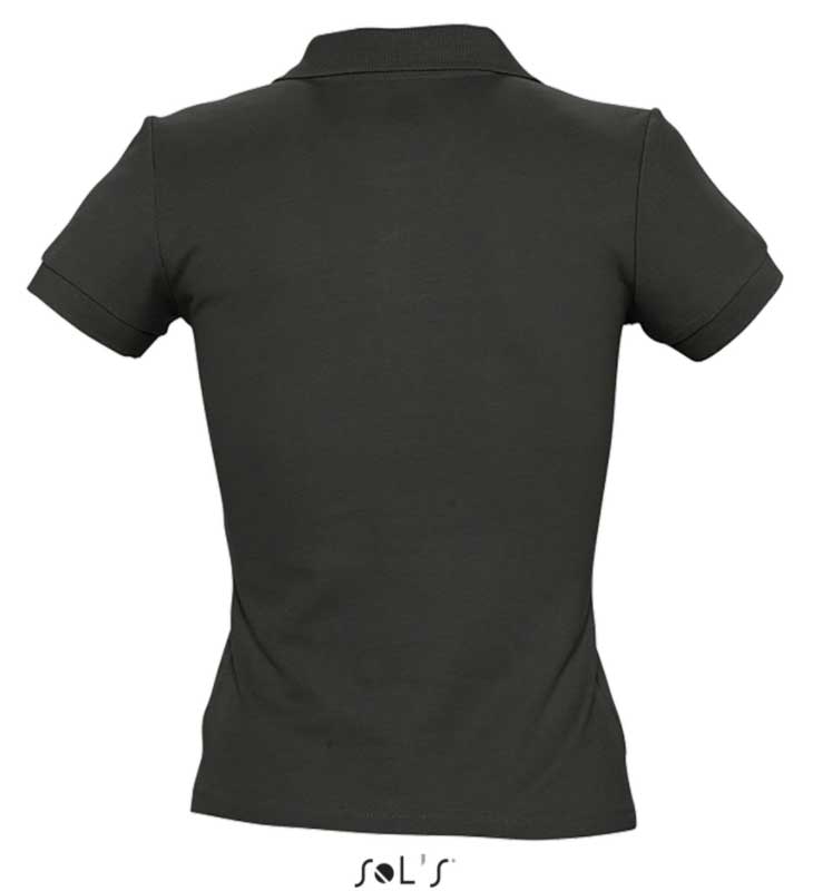 Polo majica za žene Sols People Black veličina S 11310 - dodatni pogled