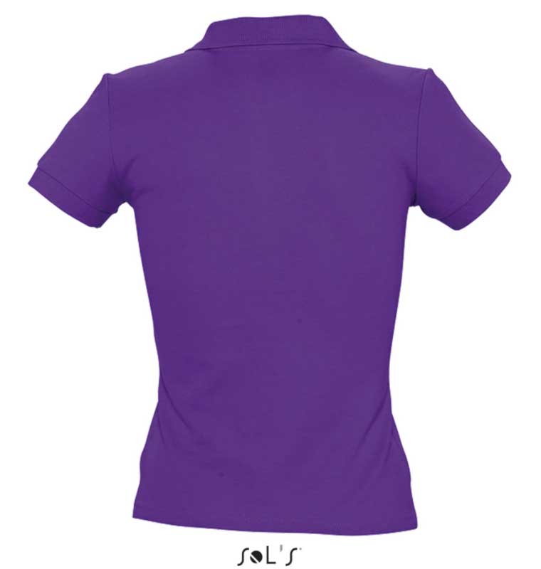 Polo majica za žene Sols People Dark Purple veličina XXL 11310 - dodatni pogled
