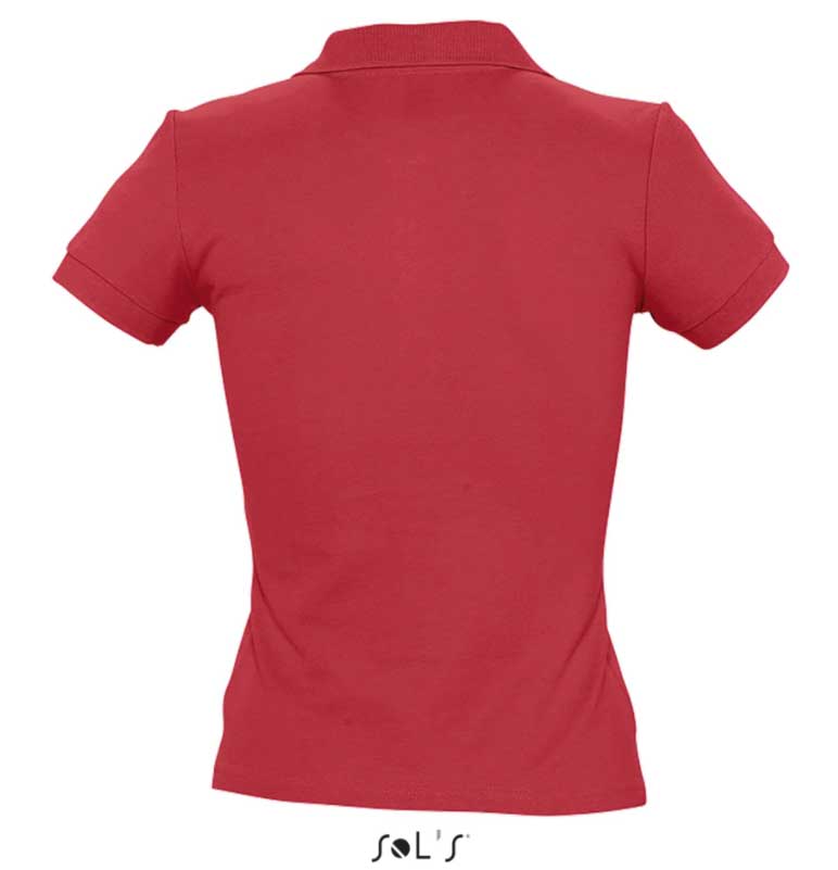 Polo majica za žene Sols People Red veličina L 11310 - dodatni pogled