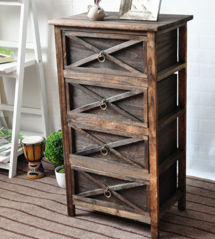 Rustik Komoda Sa 3 Fioke - dodatni pogled