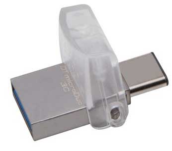 USB Flash Memorija Kingston DTDUO3C 64GB USB 3.1 + USB Type C - dodatni pogled
