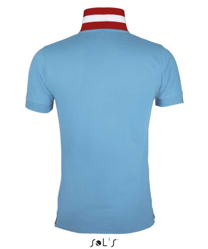 Sols Muška majica sa kragnom Patriot Heritage Blue vel. 3XL 00576 - dodatni pogled