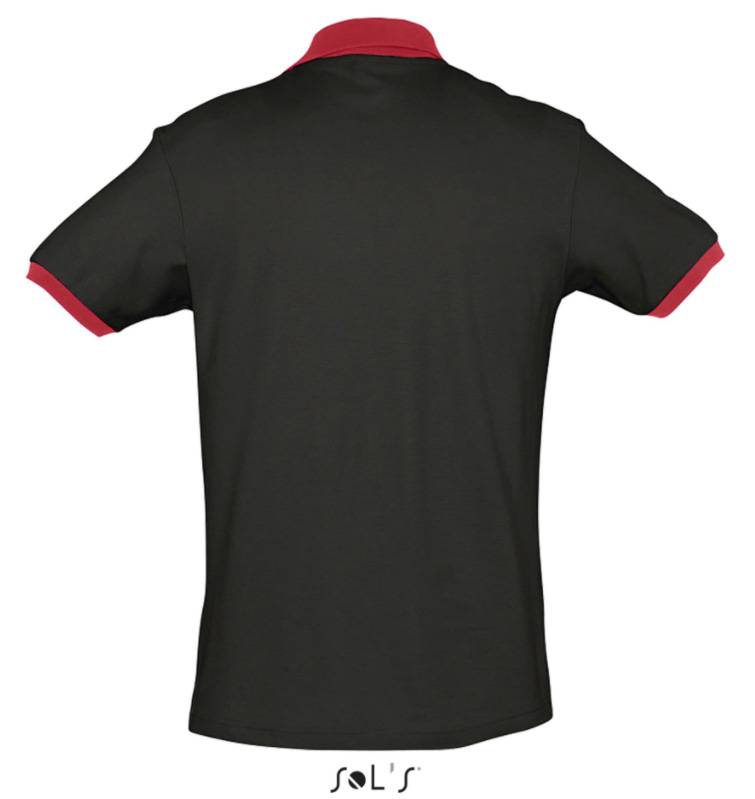 Muška majica sa kragnom veličina S Sols Prince Black/Red 11369 - dodatni pogled
