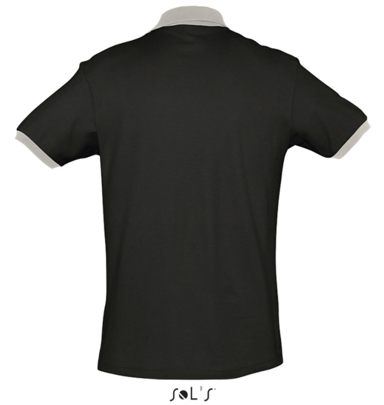 Muška majica sa kragnom veličina XS Sols Prince Black/Grey 11369 - dodatni pogled