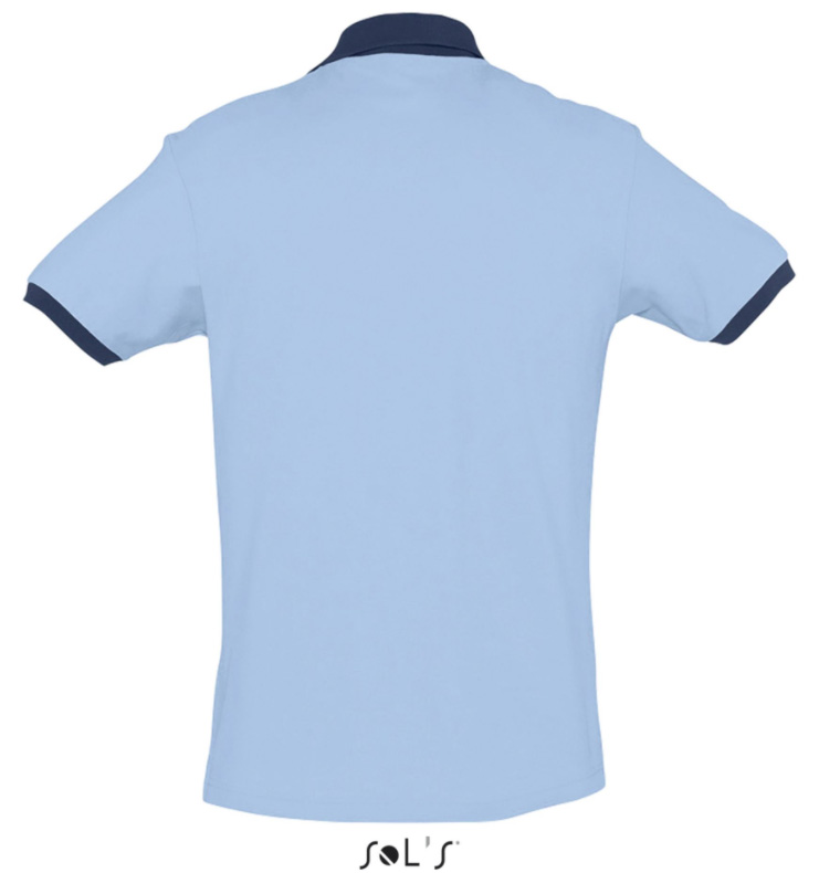 Muška majica sa kragnom veličina S Sols Prince Sky Blue/French Navy 11369 - dodatni pogled