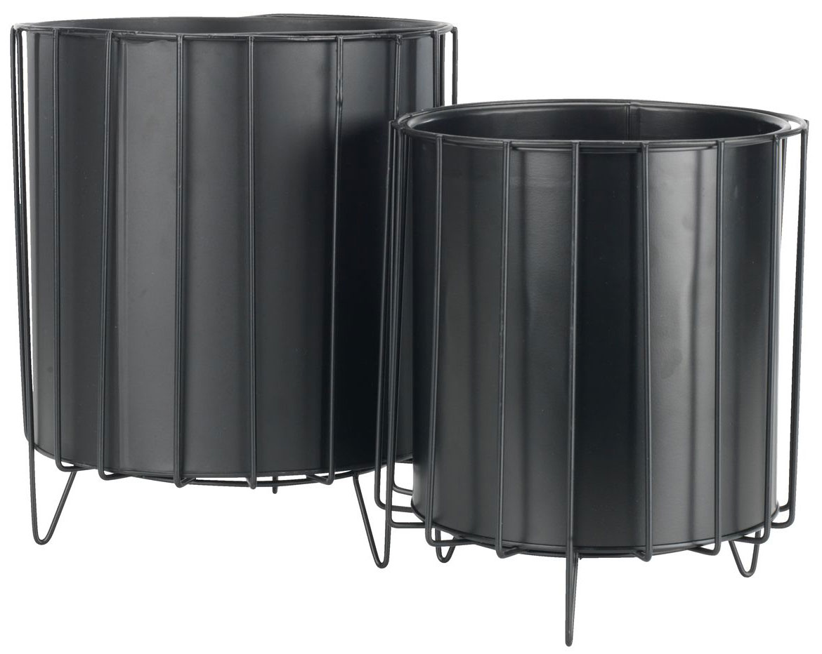 Saksije Od Čelika i Cinka - 2 Komada - dodatni pogled