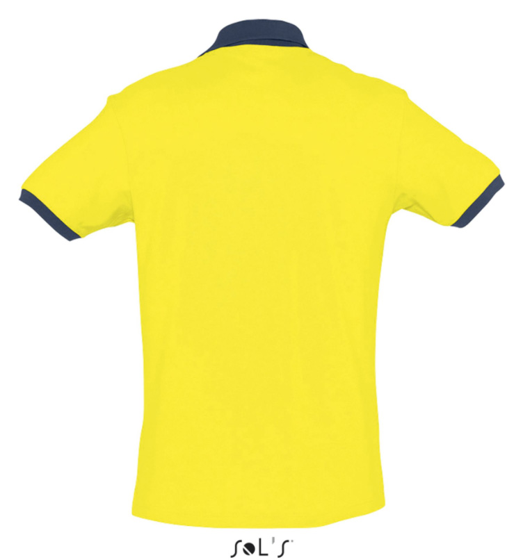 Muška majica sa kragnom veličina XS Sols Prince Lemon/French Navy 11369 - dodatni pogled