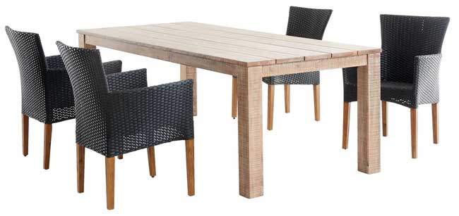 Baštenska garnitura Marta Sto i četiri stolice - dodatni pogled