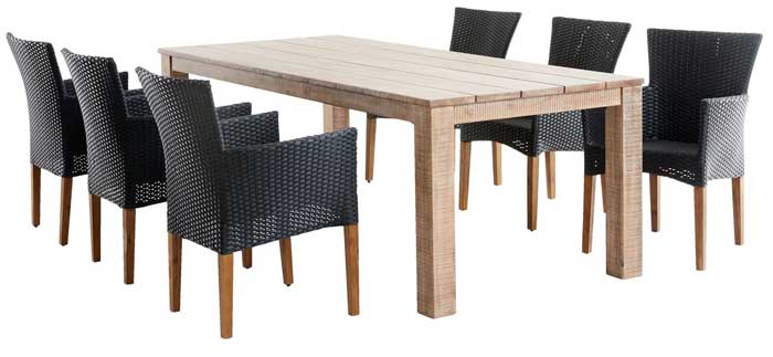 Baštenska garnitura Marta+ Sto i šest stolica - dodatni pogled