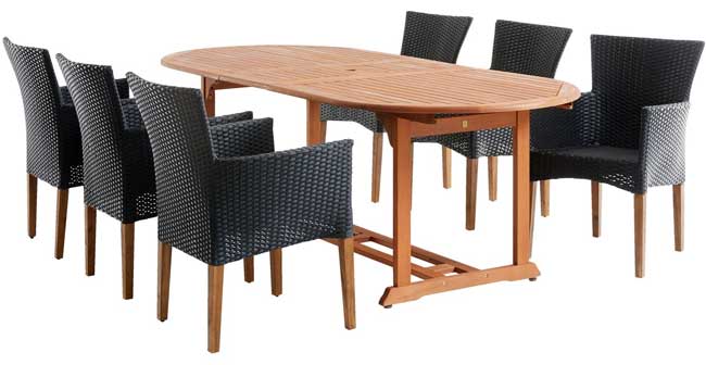 Baštenska garnitura Artena+ Sto i šest stolica - dodatni pogled