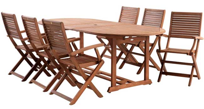 Baštenska garnitura Montefalco+ Sto i šest stolica - dodatni pogled