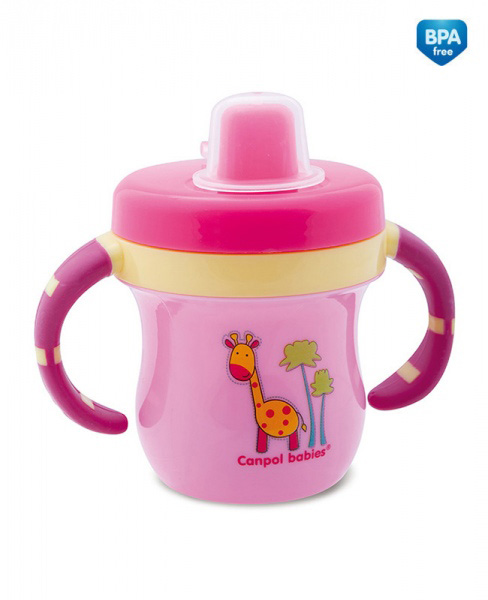Canpol Šolja sa poklopcem i ručkama ŽIVOTINJE 200ml 2/423 - dodatni pogled