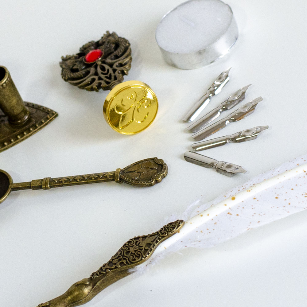 Veliki set za pisanje i kaligrafiju Belo Pero - dodatni pogled