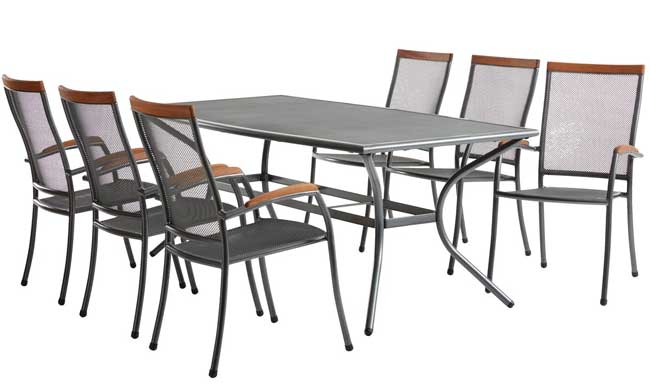 Baštenska garnitura Lena+ Sto i šest stolica - dodatni pogled